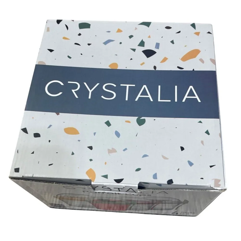 New CRYSTALIA, Colorful Set of 4 Cups Take and Go Yogurt Cup Topping Container